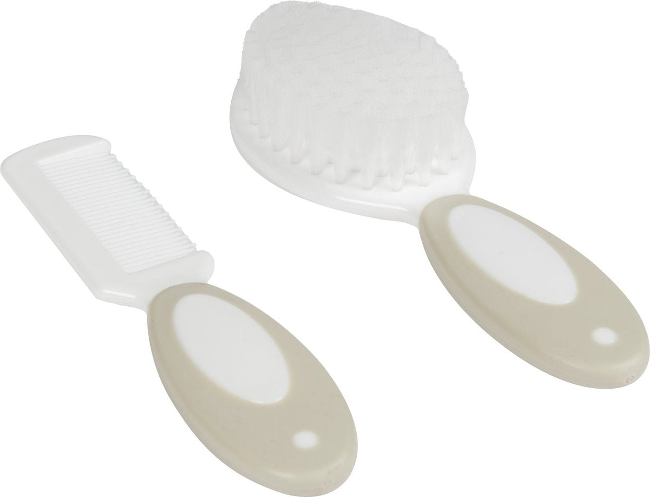 POUPY Spazzola e Pettine Nylon, Set Delicato con Setole Morbide e Punte