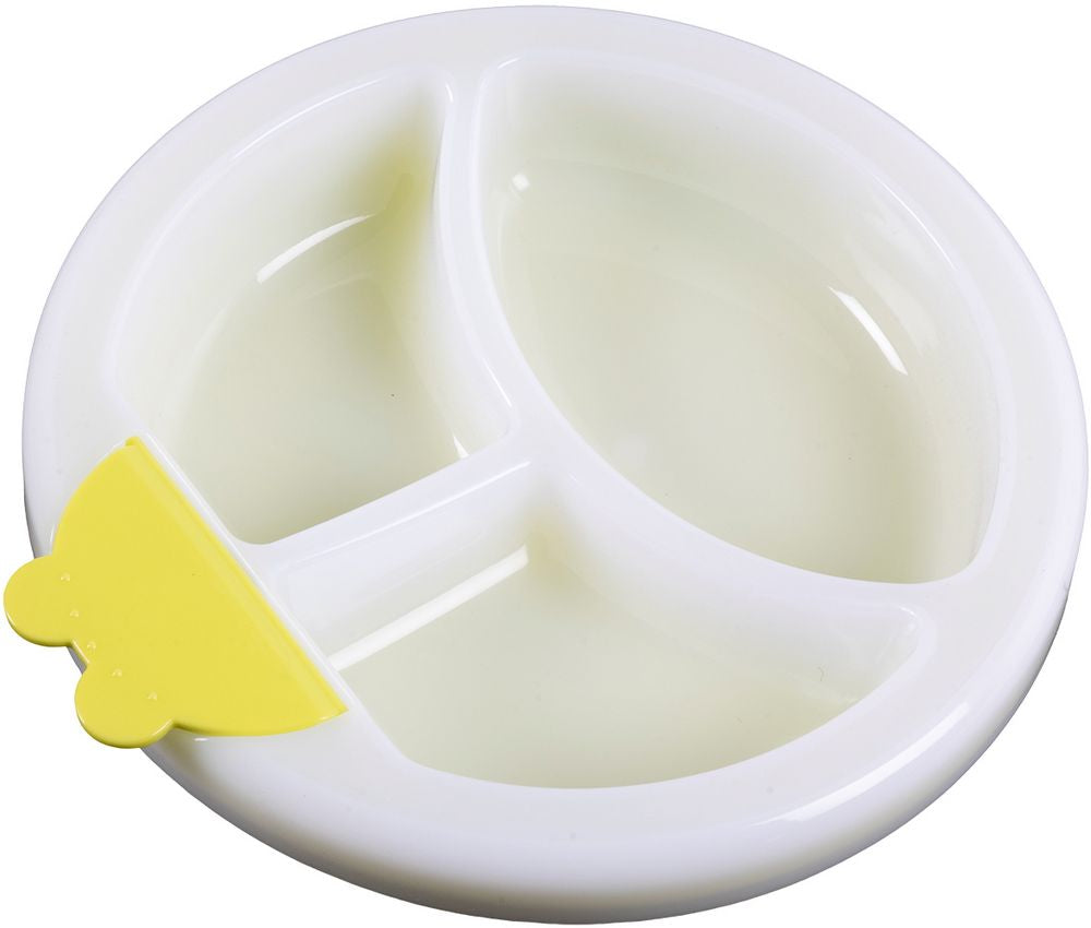Piatto Pappa Calda Poupy per bambini con fondo antiscivolo.