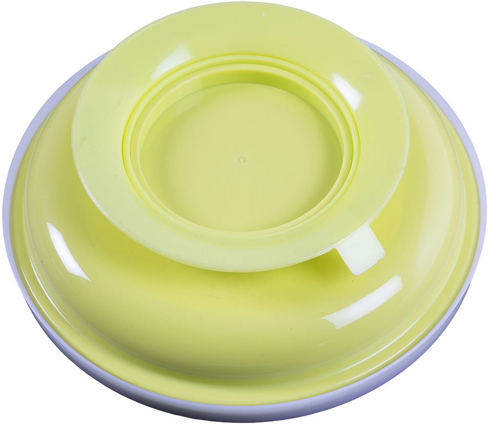 Piatto Pappa Calda Poupy per bambini con fondo antiscivolo.