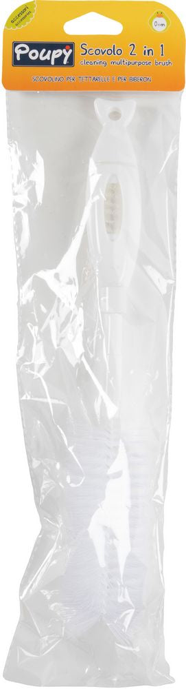Scovolo per biberon e tettarelle 2 in 1 Poupy per bambini piccoli