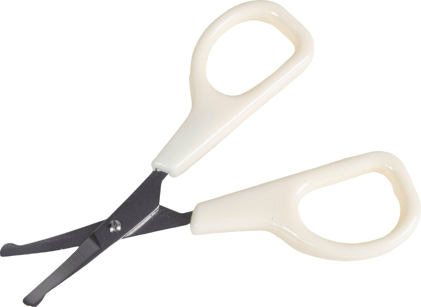 Forbicine Poupy con punte arrotondate sicure per bambini piccoli.