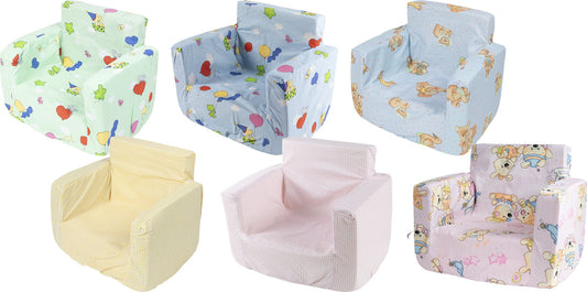 POUPY Poltroncina Morbida per bimbi in cotone senza BPA imbottitta Originale