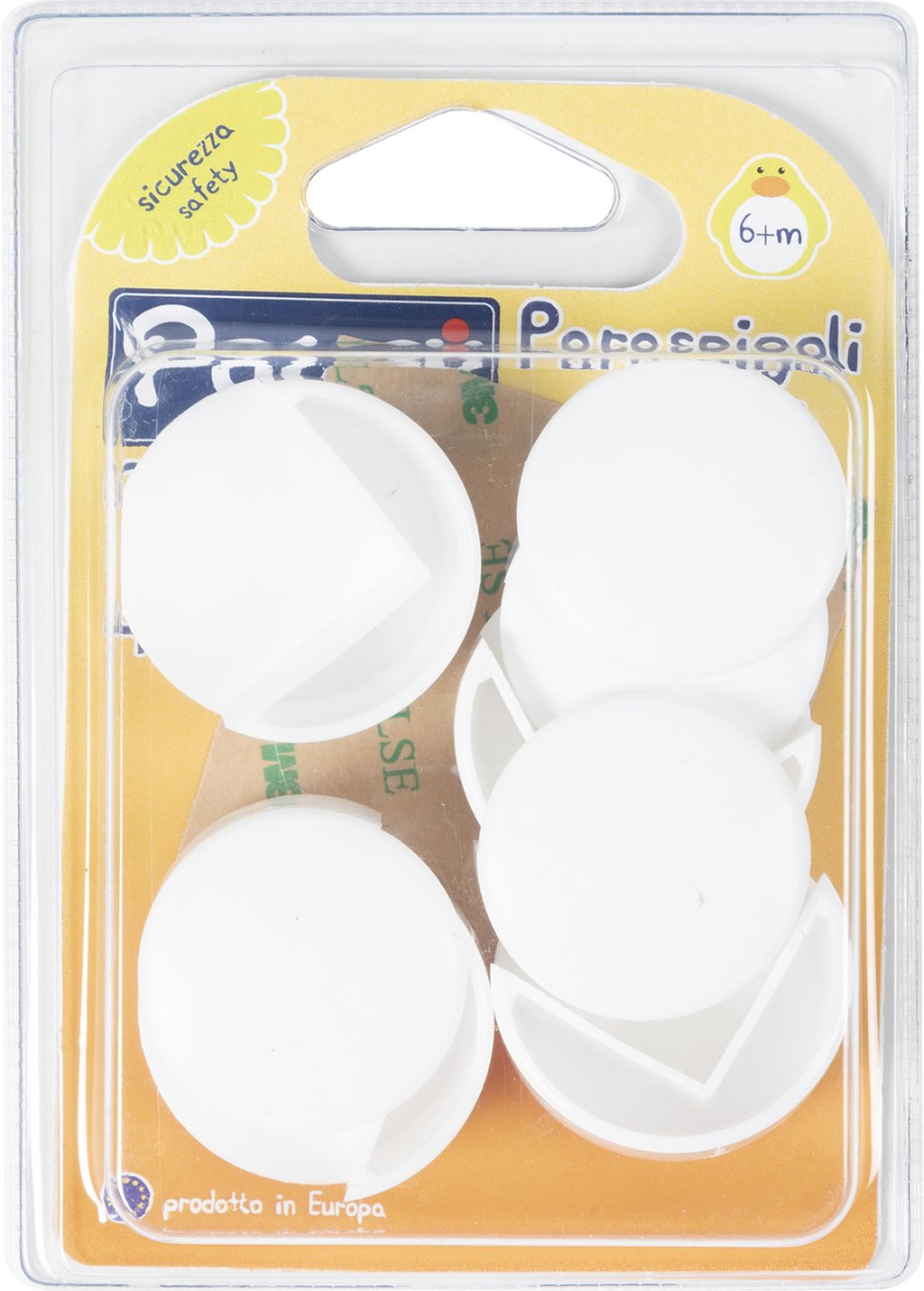 POUPY Paraspigoli tondi ad incastro 4 pz di per una massima sicurezza