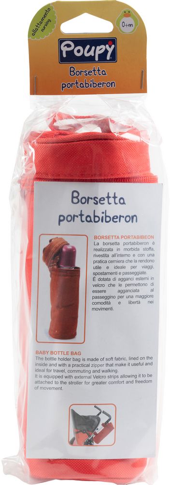 Contenitore Termico per Biberon ideale per il viaggio e dotato di una cerniera di chiusura e agganci in velcro.