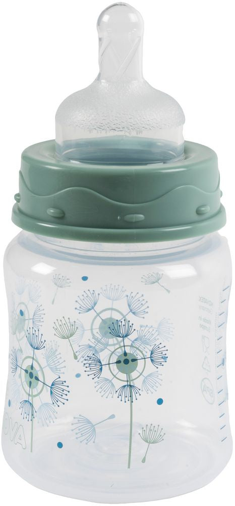 POUPY Biberon PP Collo Largo 150 ml con Tettarella in Silicone