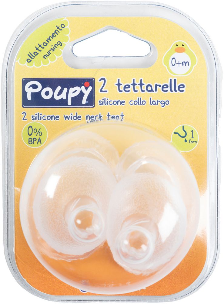 Tettarella per biberon neonati in silicone