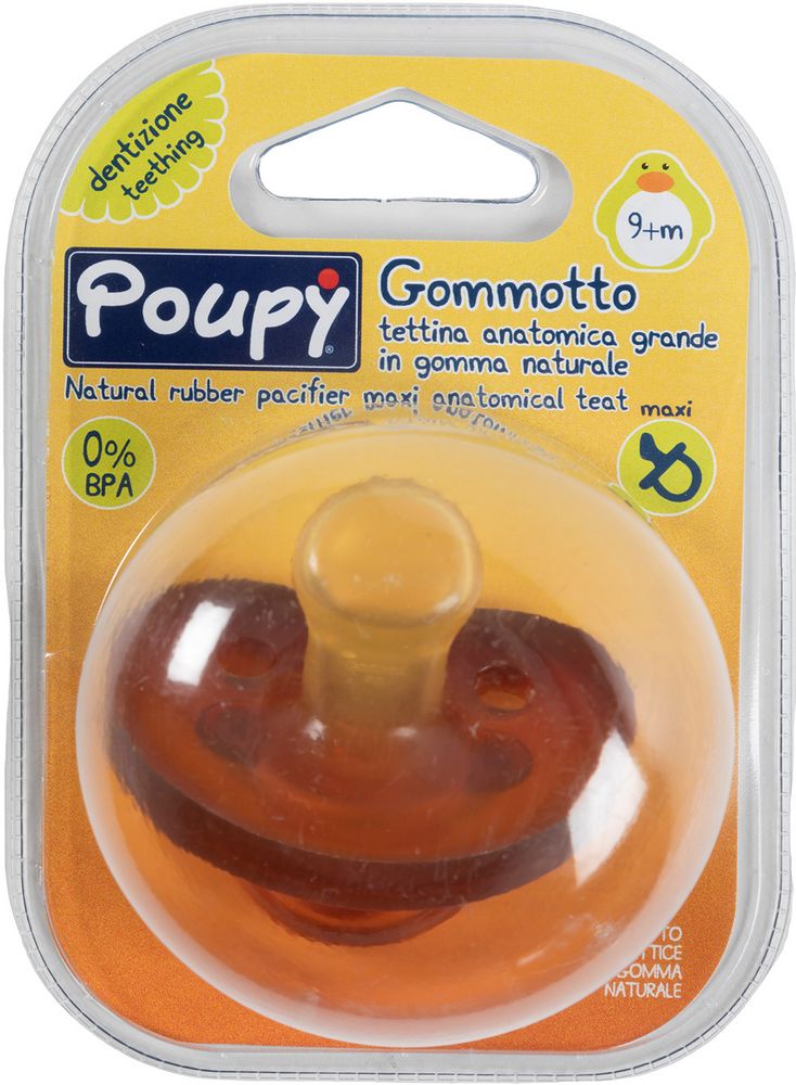 Ciuccio Bimbi in gomma con tettina anatomica