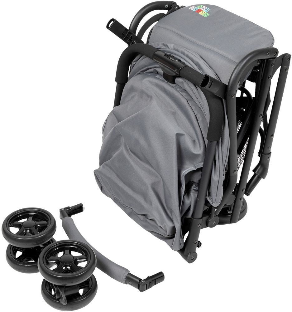 Passeggino multifunzione Trolley Poupy grigio per neonati da 0 a 36 mesi.