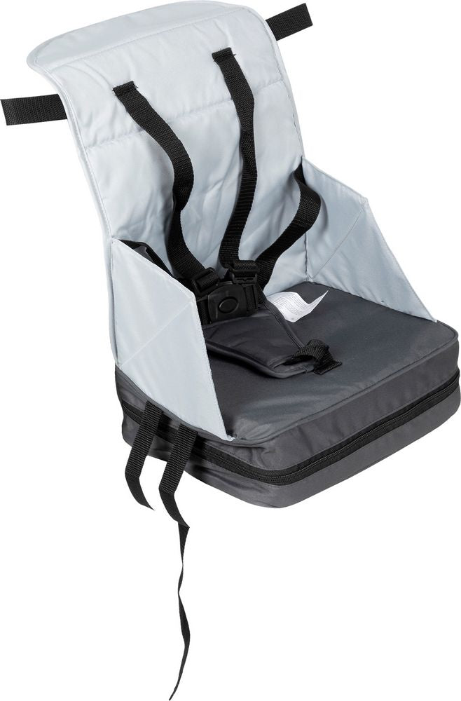 Alzabimbo pieghevole da tavola. Seggiolino da sedia con cinture di sicurezza, per la sicirezza dei tuoi bambini durante la pappa.