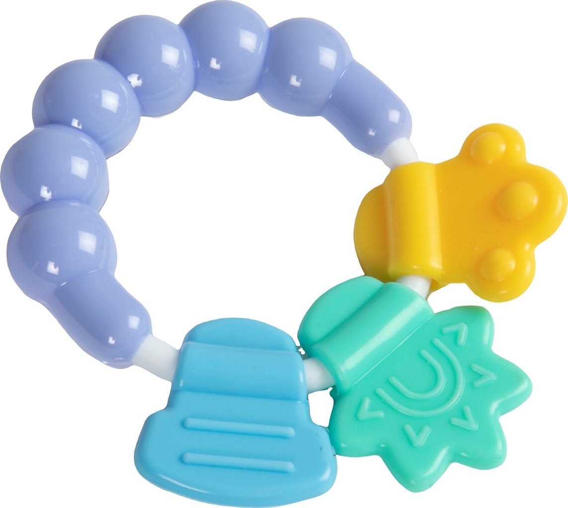 POUPY Anello da Dentizione per bambini mordicchiabile, con materiale atossico