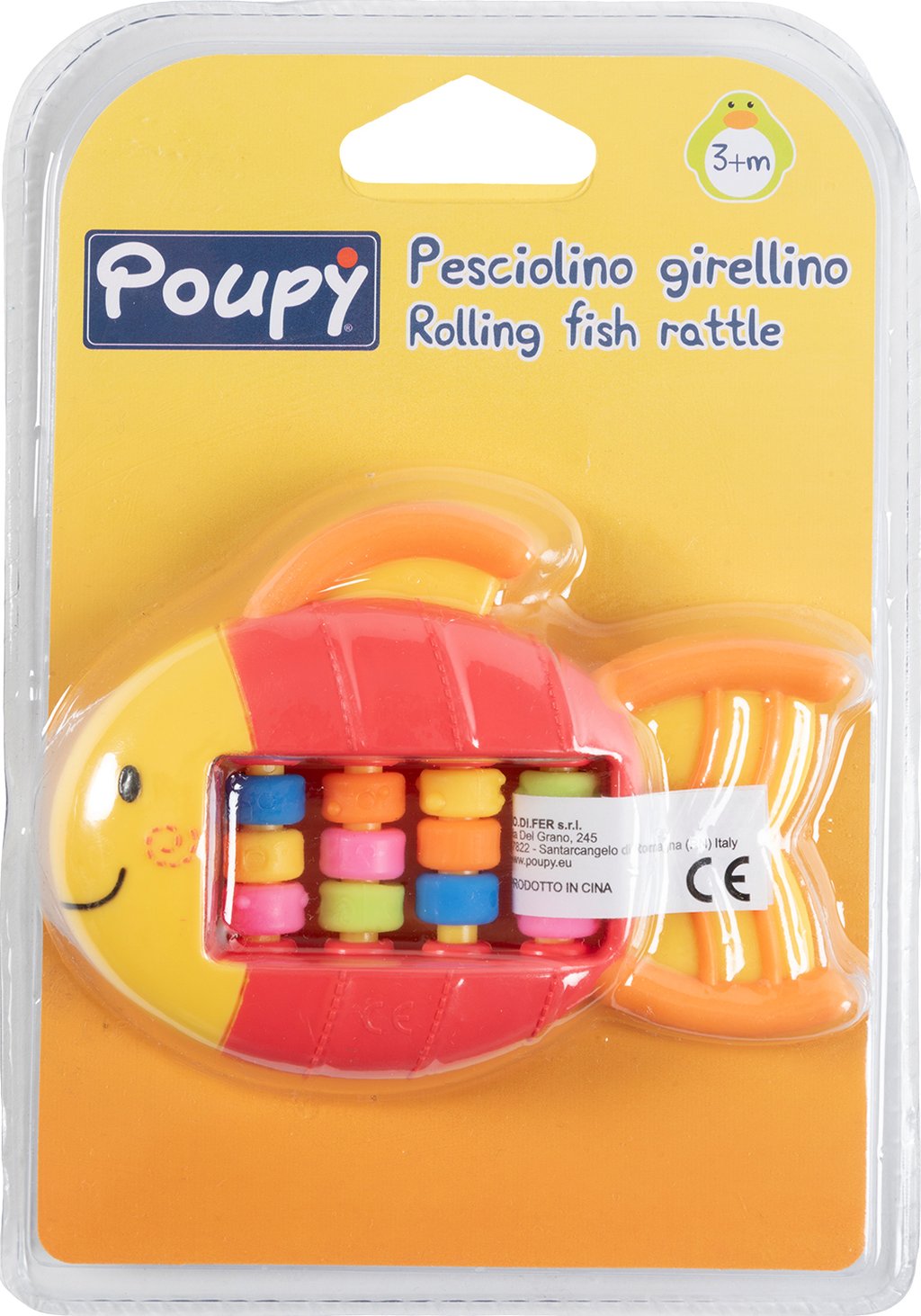POUPY Pesciolino Girellino Bimbi Sonoro, con forma e dimensioni adatte