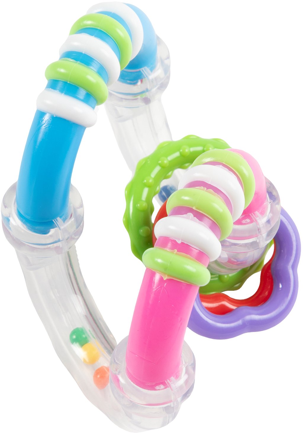 POUPY Trillino Zig Zag per bambini sonoro, leggero e facile da impugnare, aiuta