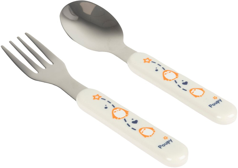 POUPY Set Posatine Inox 2pz  Acciaio Resistente, Design Elegante e Facile da Pulire