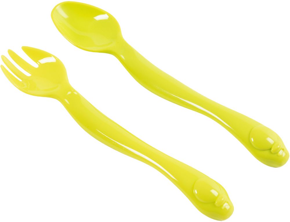 Set posate pinguino in plastica per bambini