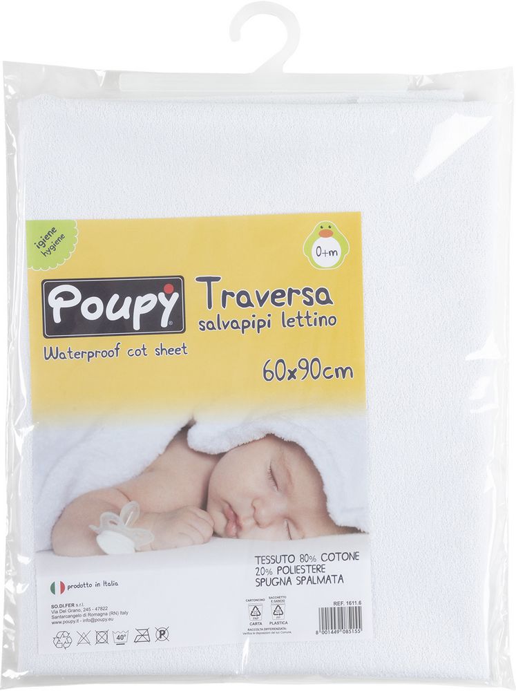 Traversa Salvapipì per culla 60x50 cm