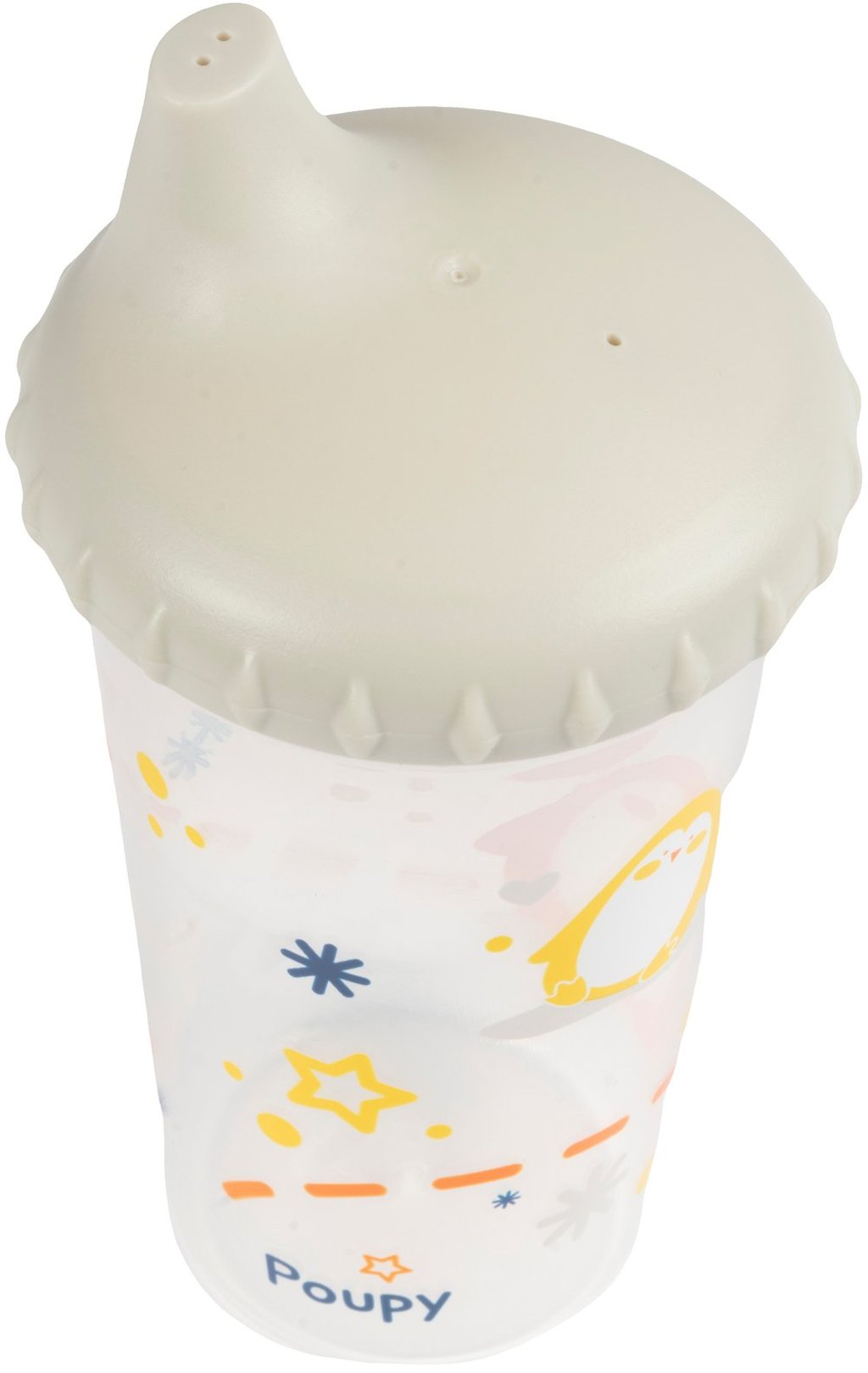 POUPY Borraccia Funghetto con Beccuccio 300 ml, BPA Free, Portatile e Facile