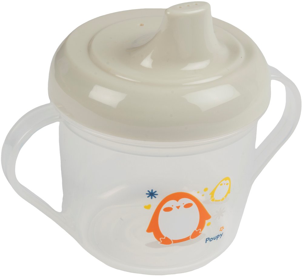 POUPY Tazza con Manici e Beccuccio 200 ml - Pratica e Sicura per Bevande
