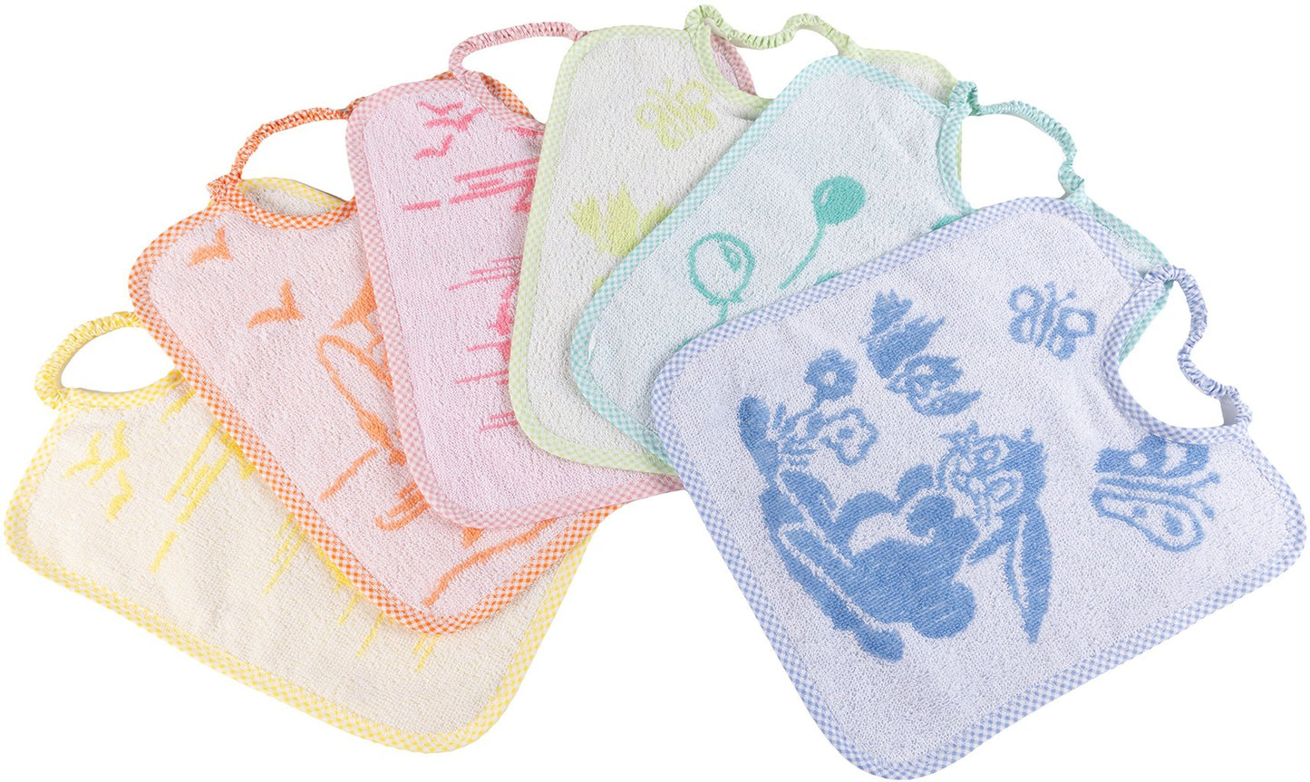 POUPY Bavaglino Medio Neonati in spugna senza BPA assorbente lavabile Originale