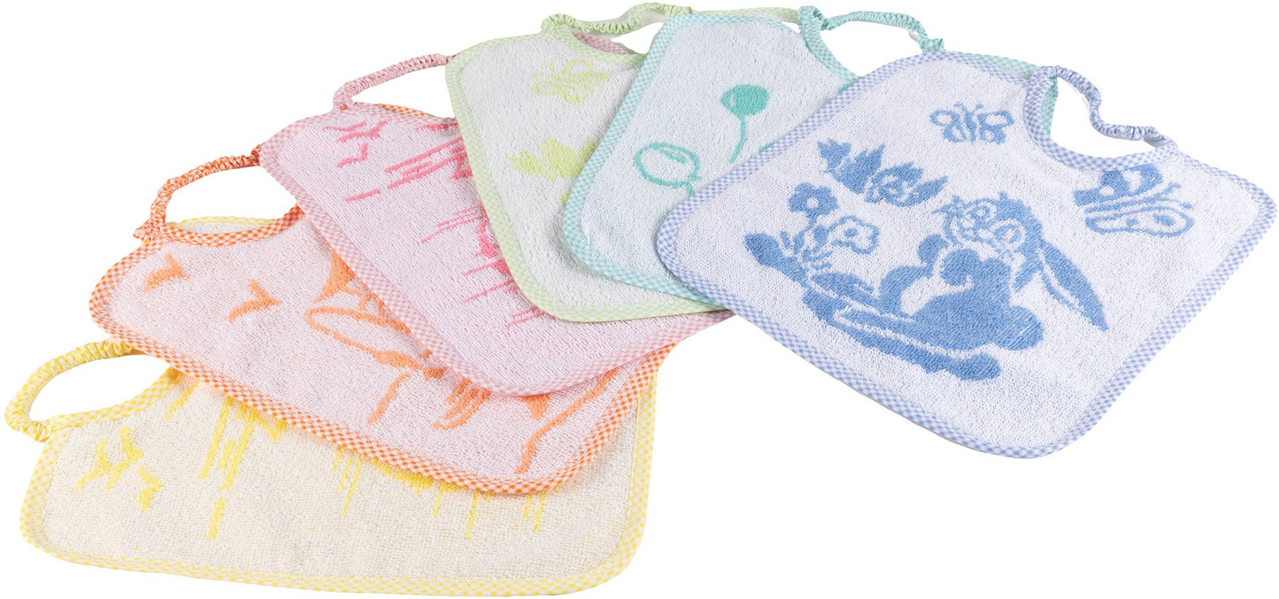 POUPY Bavaglino Medio Neonati in spugna senza BPA assorbente lavabile Originale