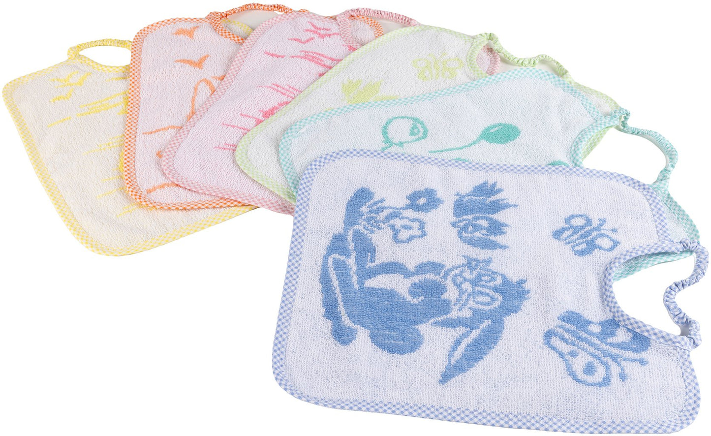 POUPY Bavaglino Medio Neonati in spugna senza BPA assorbente lavabile Originale