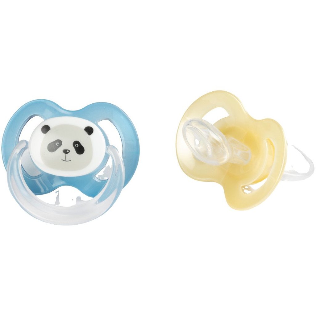 Succhietto Poupy Anatomico 2 pezzi per bambini in morbido silicone.