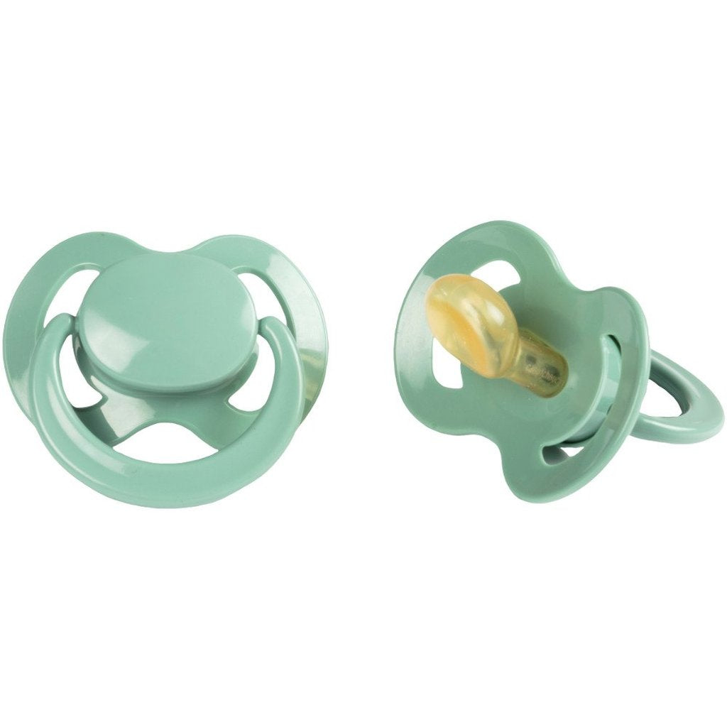 POUPY Succhietto Anatomico per bambini in lattice di gomma, senza BPA, con fori