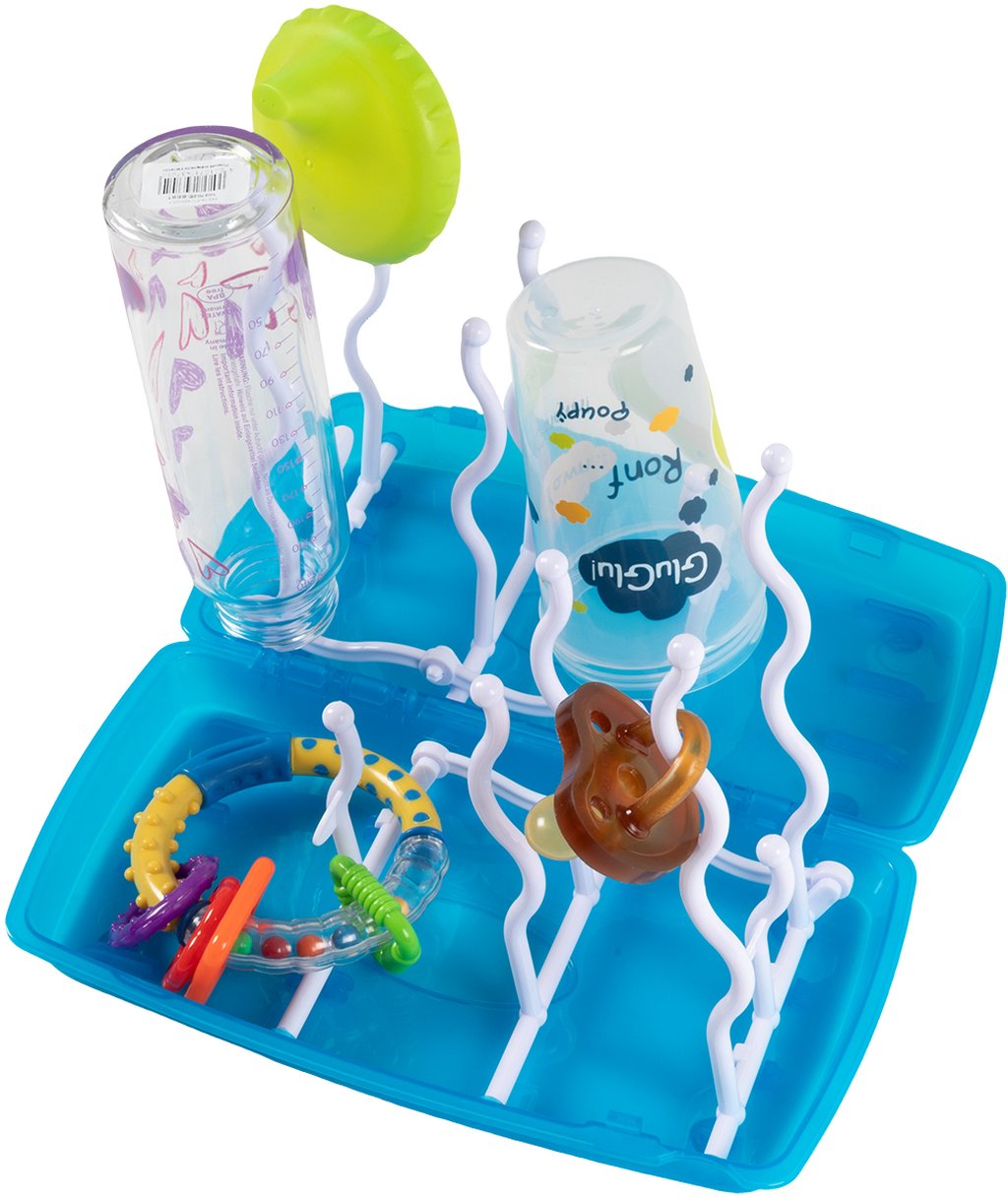 POUPY Sgocciolatotio per biberon e tettarelle, in plastica, lavabile