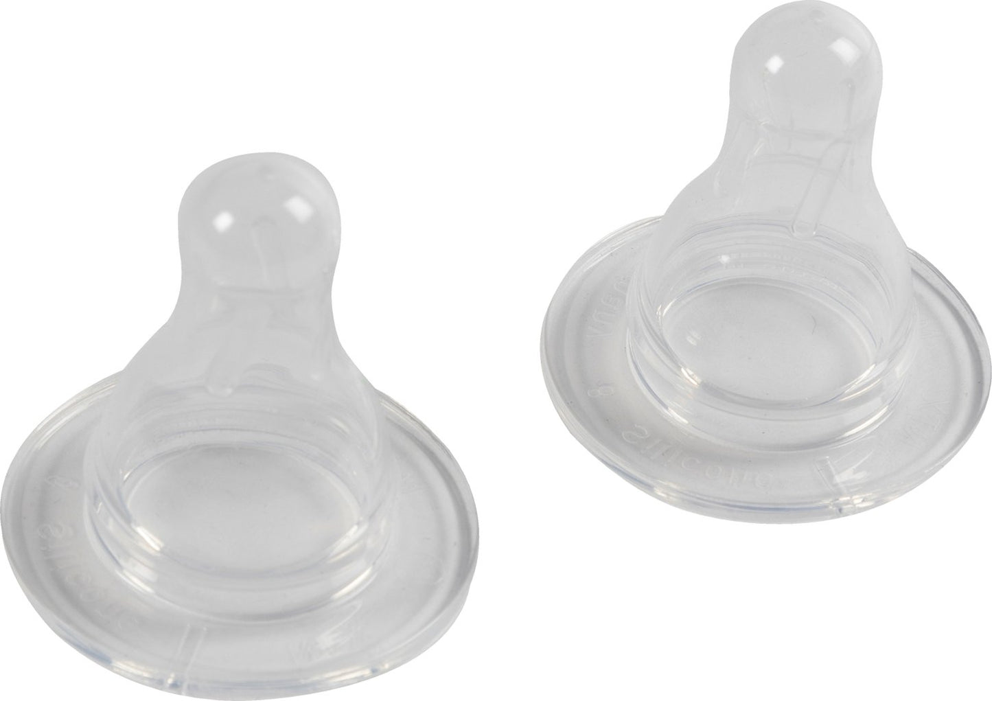 POUPY Tettarella Biberon in silicone, senza BPA, incolore, insapore e non si