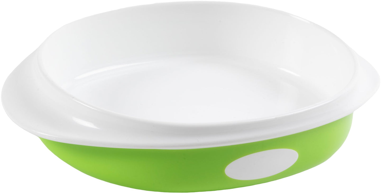 POUPY Piatto Pappa Piano per bimbi in plastica, senza BPA, lavabile