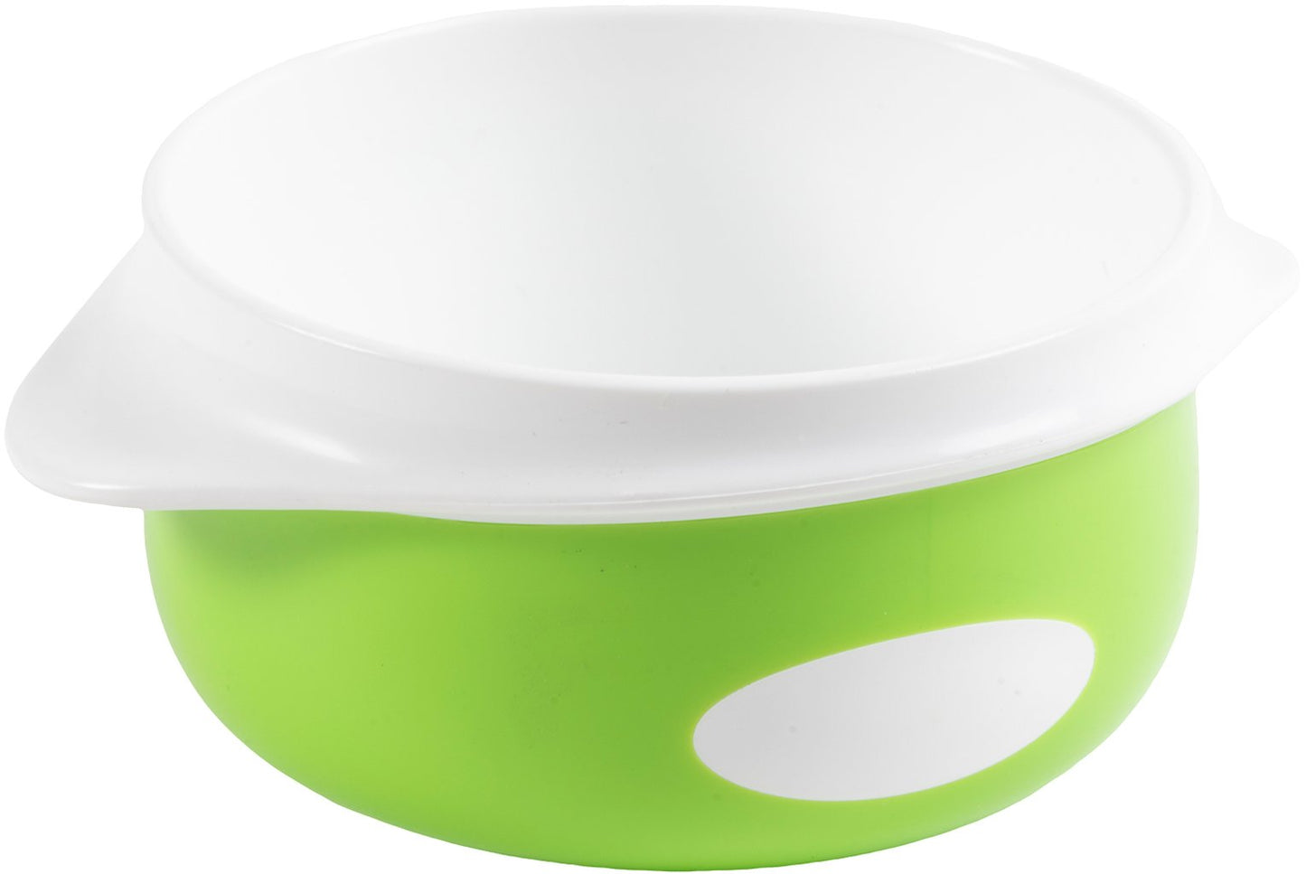 POUPY Piatto Pappa Fondo per bimbi in plastica, senza BPA, lavabile