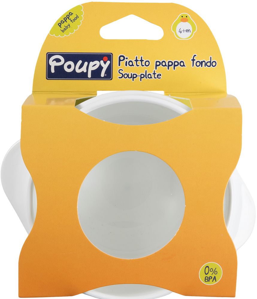 Piatto Pappa Fondo per bimbi in plastica
