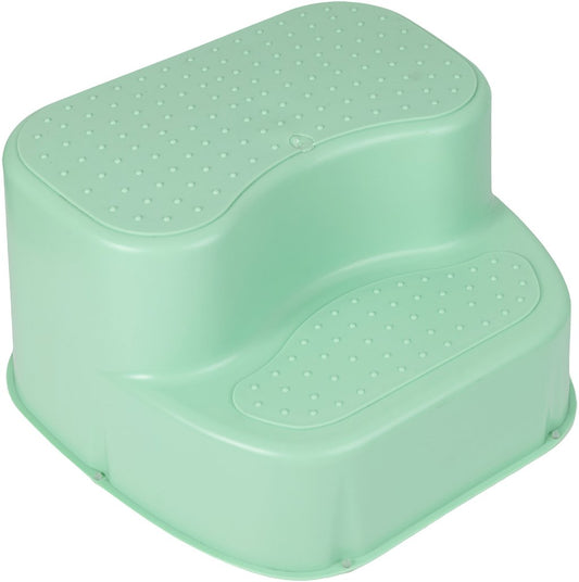 POUPY Scaletta Antiscivolo per Bambini Pedana 2 Gradini in Plastica Sicura