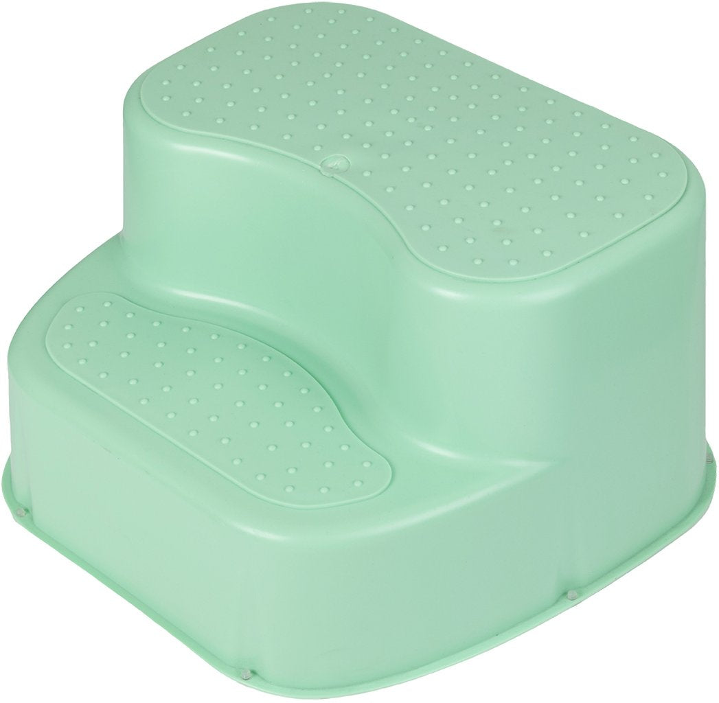 POUPY Scaletta Antiscivolo per Bambini ? Pedana 2 Gradini in Plastica Sicura