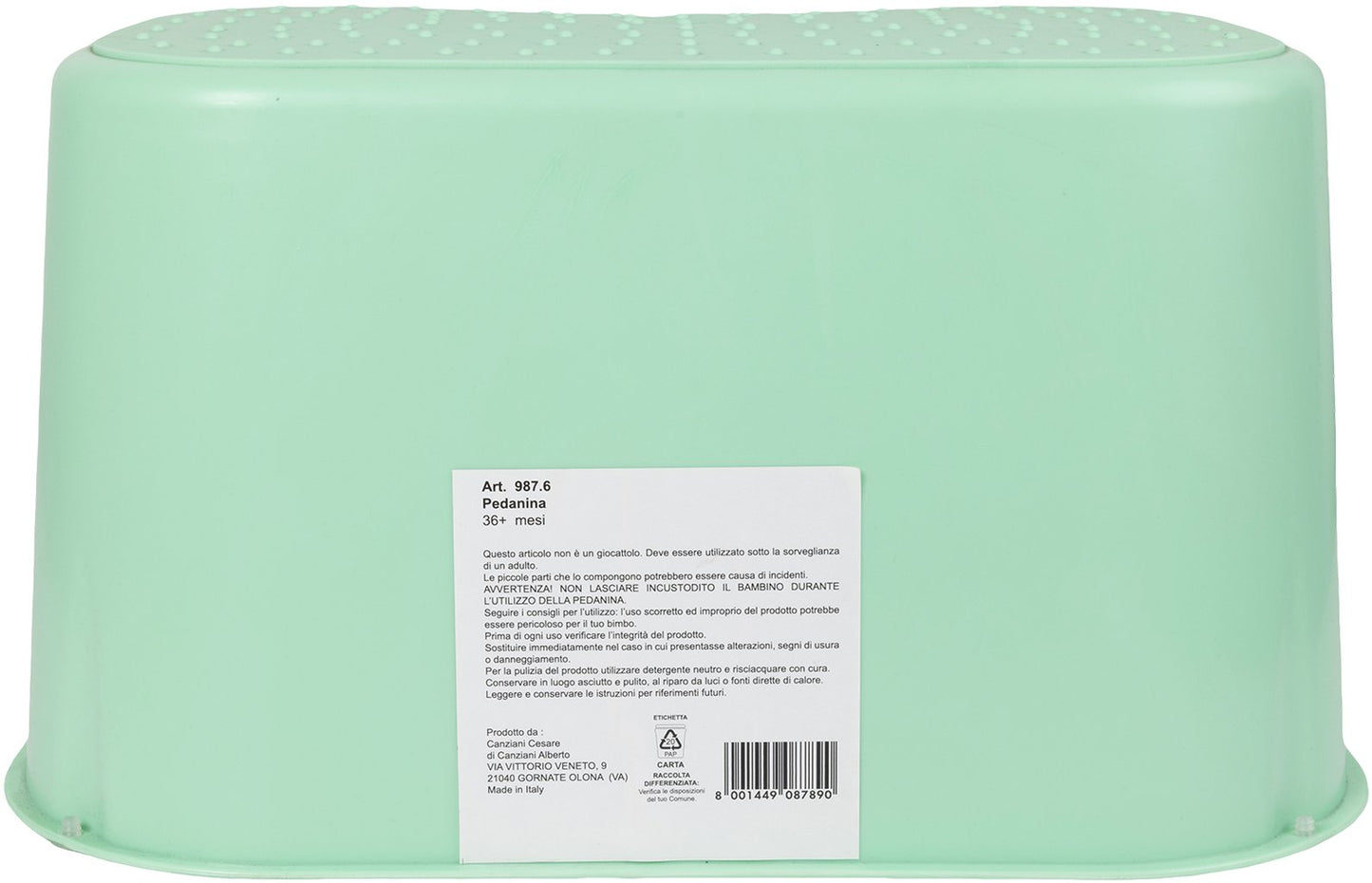 POUPY Scaletta Antiscivolo per Bambini ? Pedana 2 Gradini in Plastica Sicura