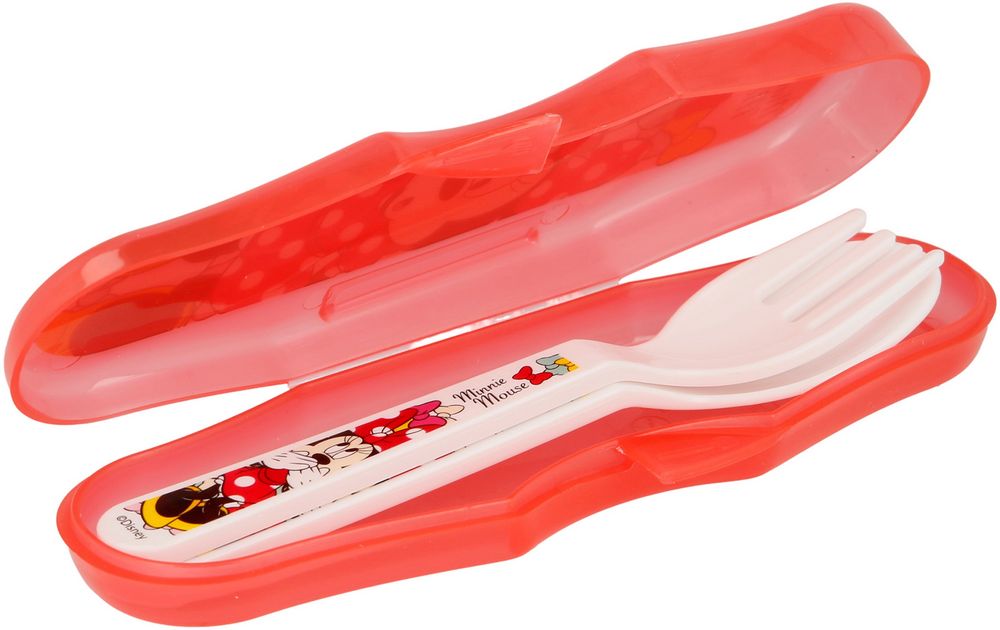 Set posate 2 pezzi con box per bambina disney Minnie Mouse