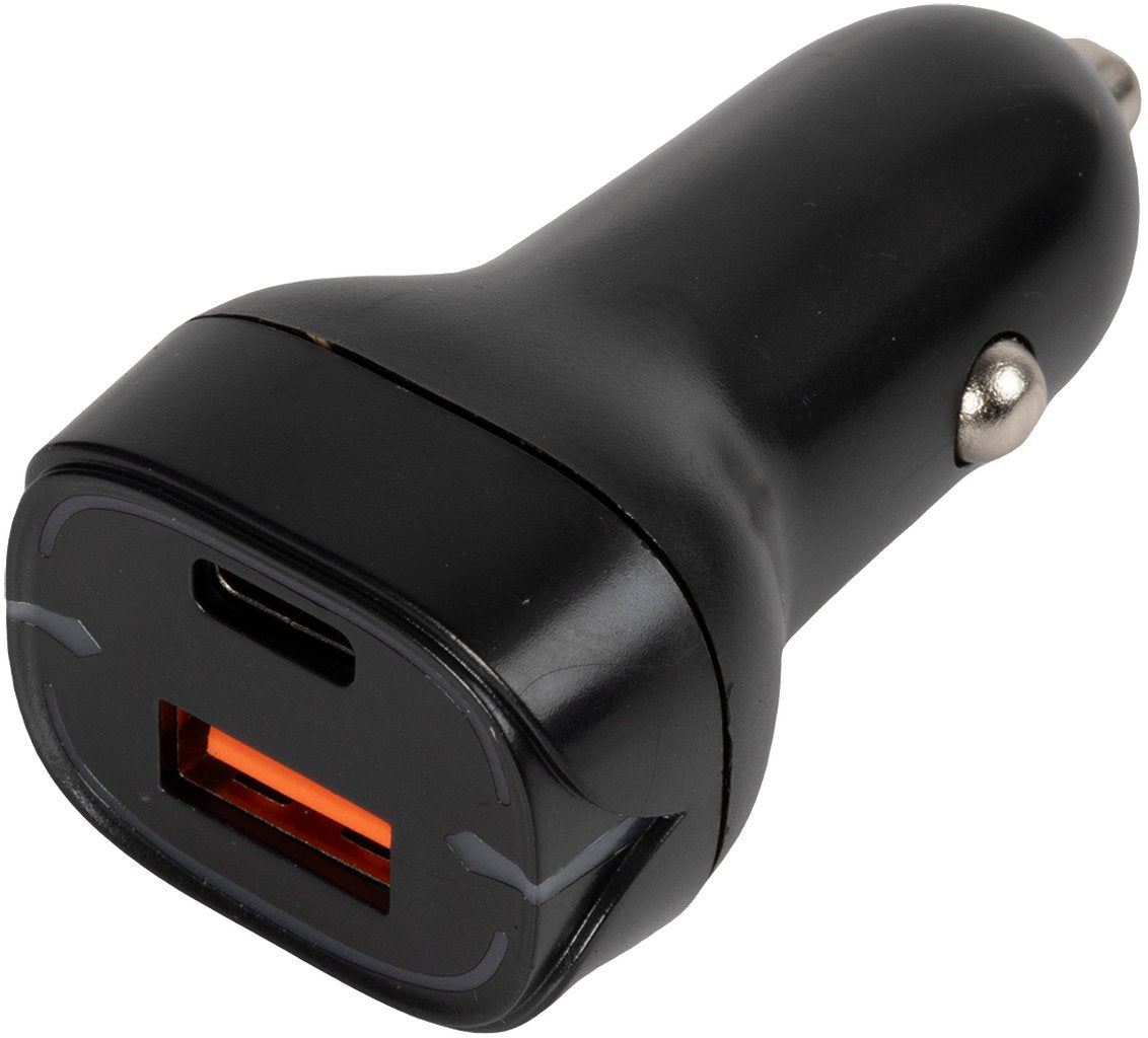 START Caricatore USB da Auto con 1 Porta USB-A e 1 USB-C - Ricarica Rapida