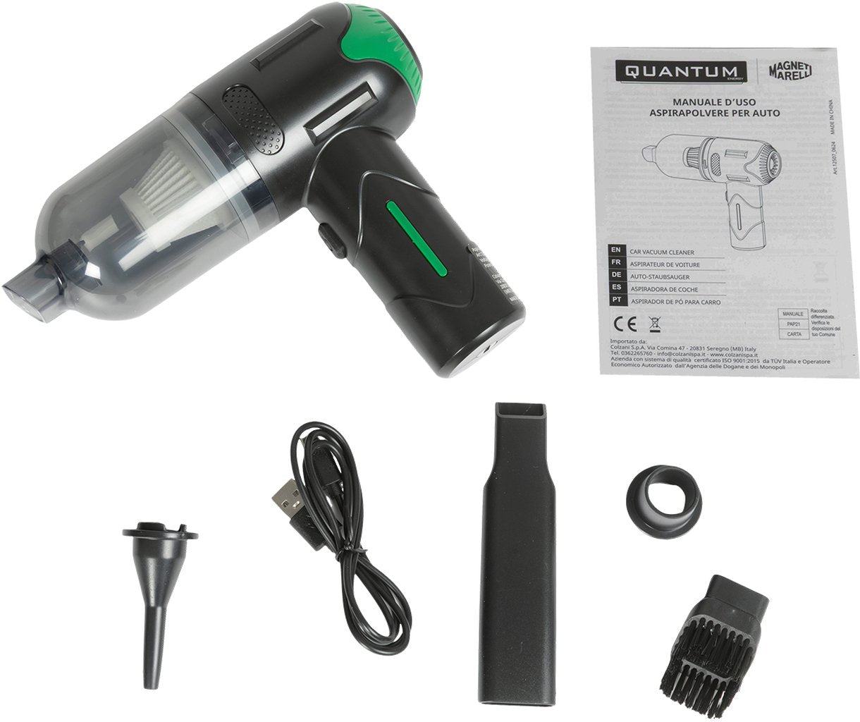 MAGNETI MARELLI Aspirapolvere per Auto ? Ricaricabile USB, 7.4V 60W, Potente