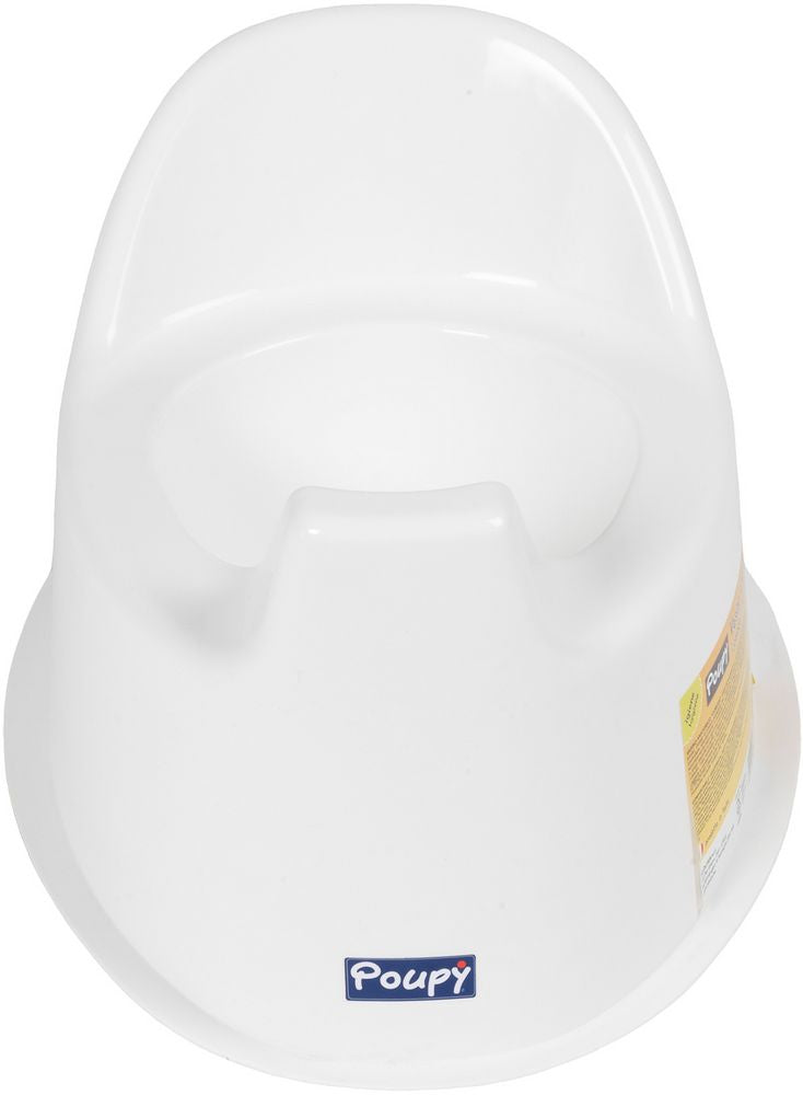 Nuovo Vasino Anatomico bianco Poupy per bambini con schienale e paragetto