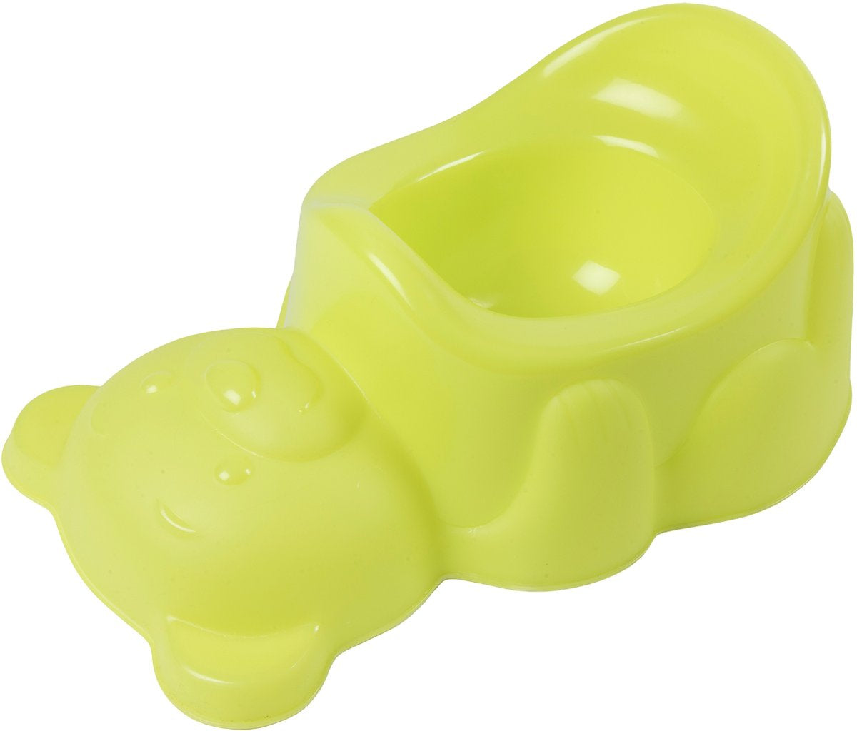 POUPY Pratico e simpatico Vasino verde a forma di Orso per bambini piccoli