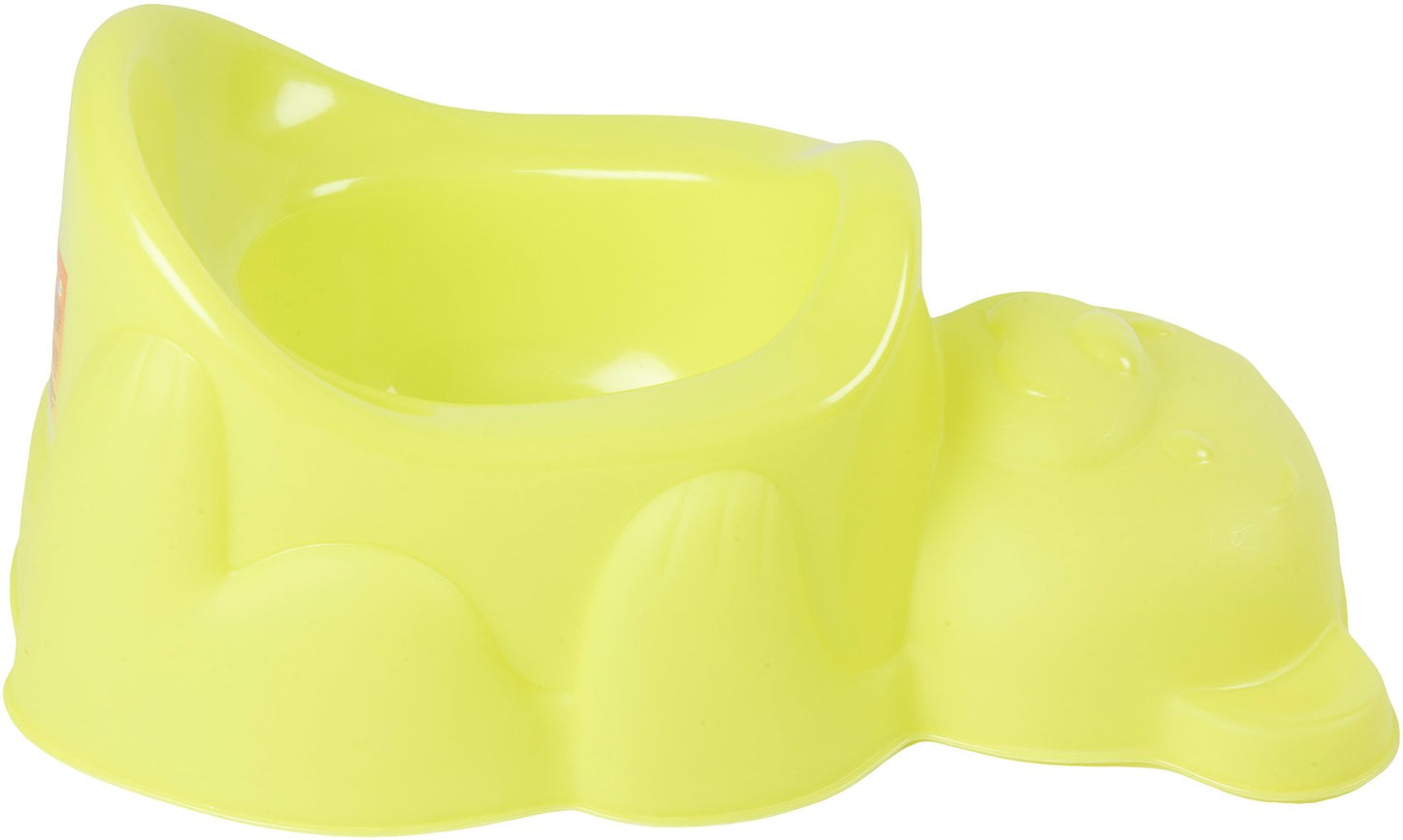 POUPY Pratico e simpatico Vasino verde a forma di Orso per bambini piccoli
