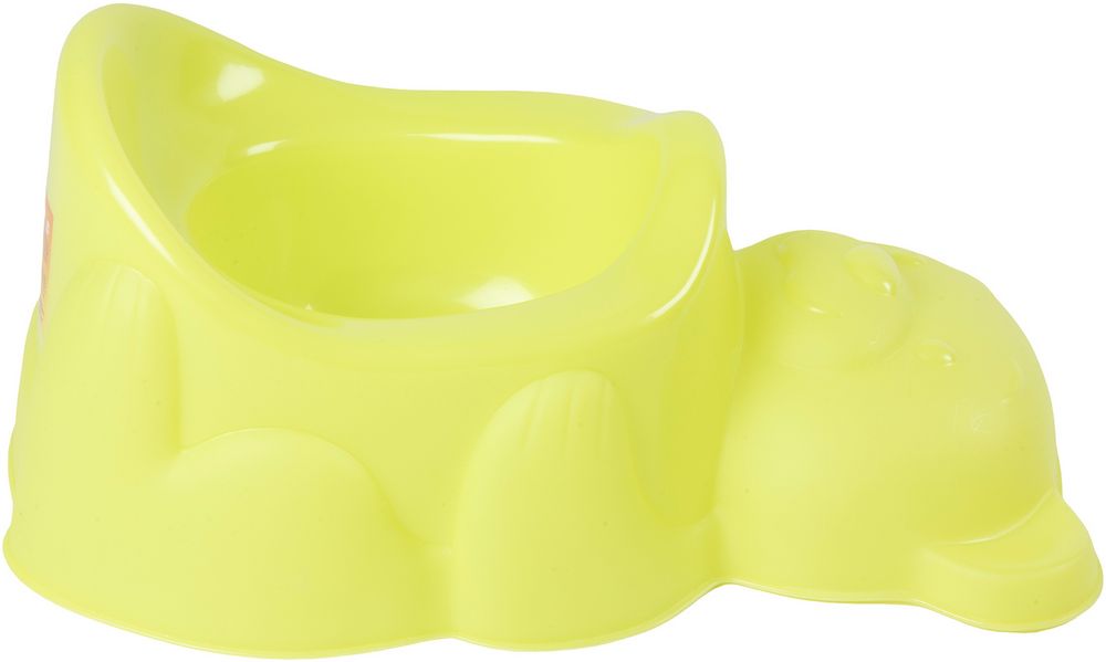 Pratico e simpatico Vasino verde Poupy a forma di Orso per bambini piccoli con comoda seduta