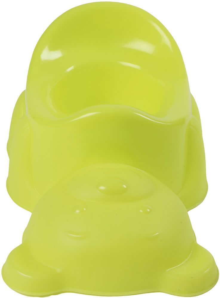 Pratico e simpatico Vasino verde Poupy a forma di Orso per bambini piccoli con comoda seduta