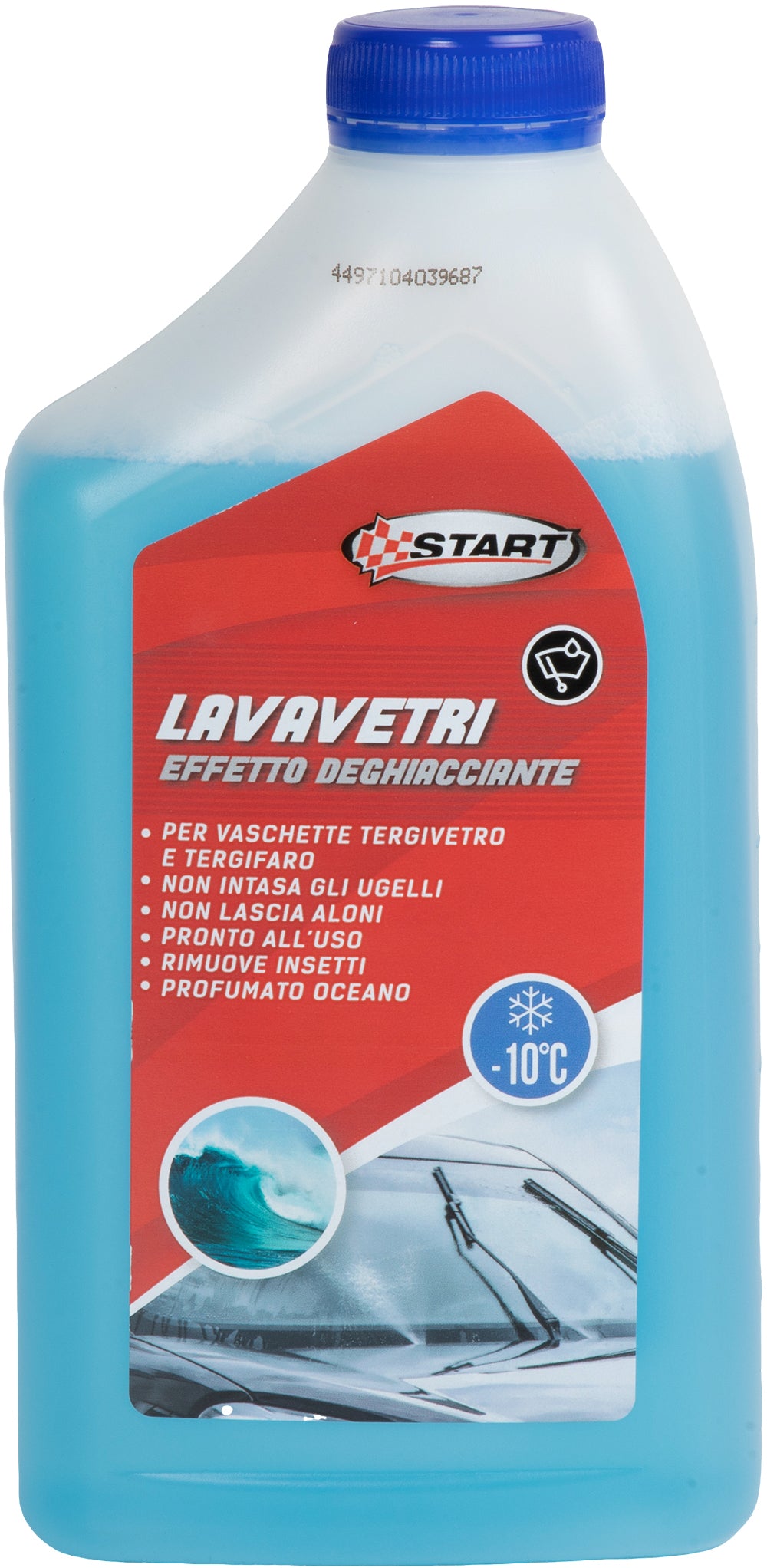 Lavavetri Deghiacciante -10 1L Ocean Pronto all'uso