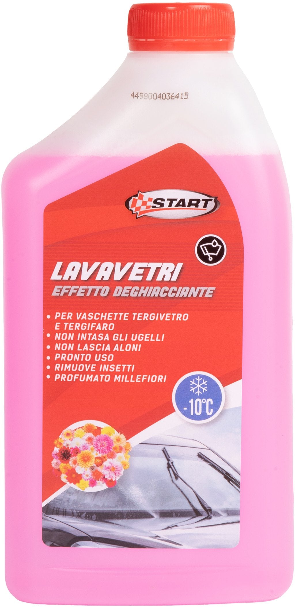START Lavavetri Deghiacciante -10? Millefiori 1L Pronto Uso, Non Intasa Ugelli