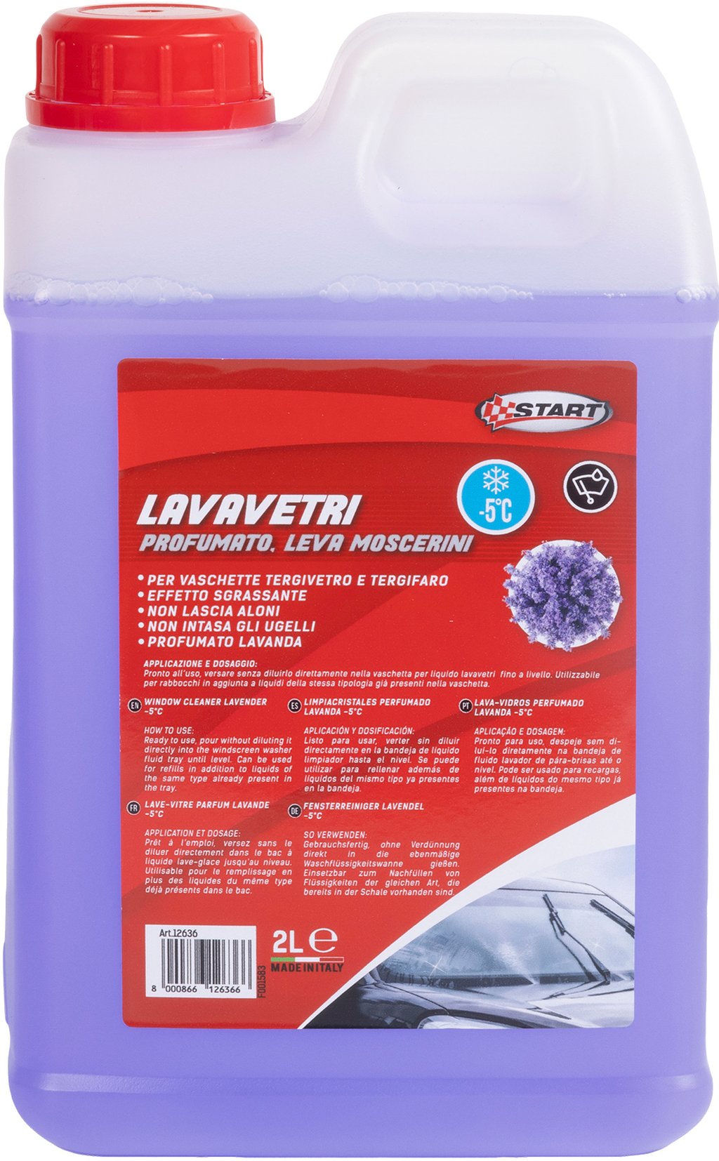 START Lavavetri Profumato -5? Lavanda 2L Pronto Uso, Non Intasa Ugelli, Pulizia