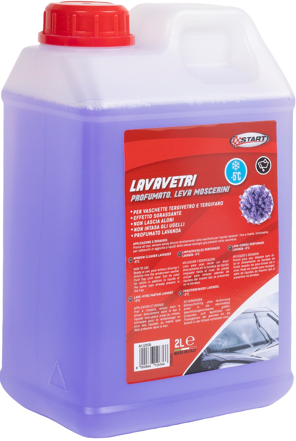 START Lavavetri Profumato -5? Lavanda 2L Pronto Uso, Non Intasa Ugelli, Pulizia