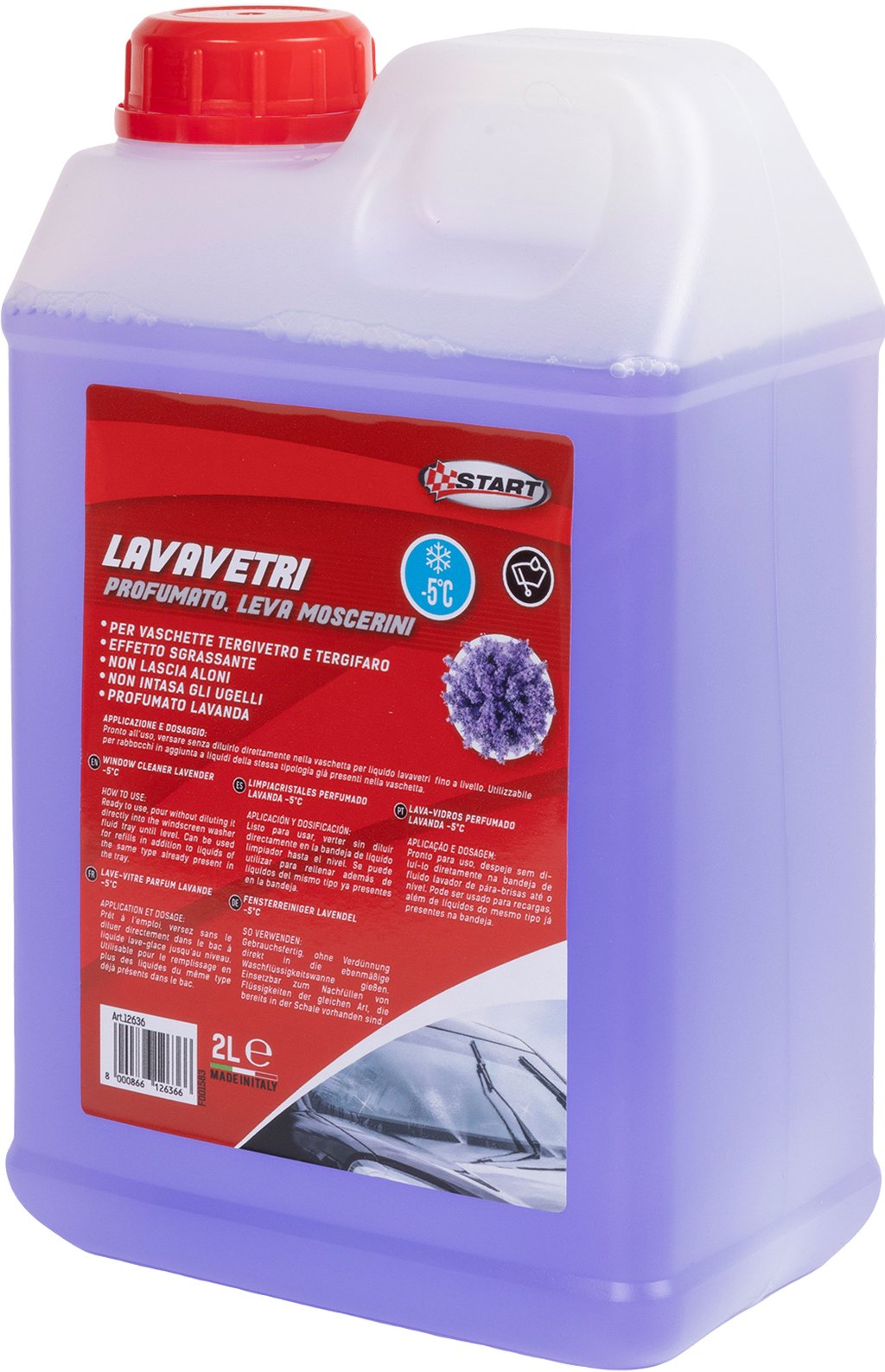 START Lavavetri Profumato -5? Lavanda 2L Pronto Uso, Non Intasa Ugelli, Pulizia