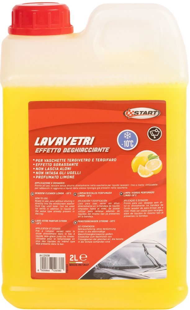 Lavavetri Deghiacciante -10 Limone 2L Pronto Uso