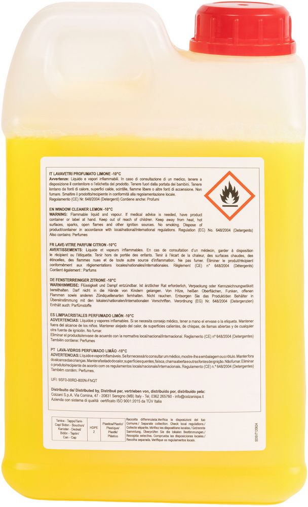 Lavavetri Deghiacciante -10 Limone 2L Pronto Uso