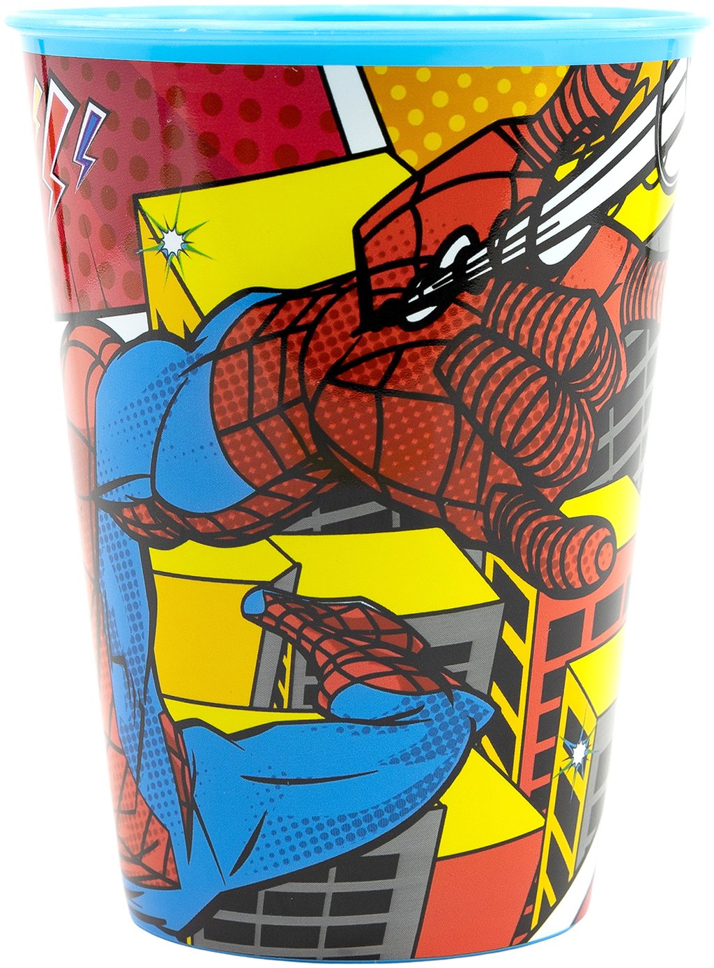 STOR Bicchiere Bambini Marvel Spiderman 260ML, in plastica senza BPA, facile